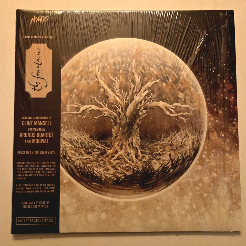 Kronos Quartet Mogwai Mansell THE FOUNTAIN Amber Splatter Vinyl OST LP Mondo NM - Image 2 of 4