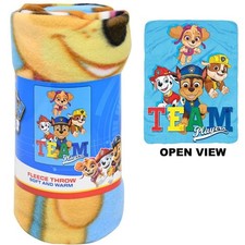 Blanket - Paw Patrol Team Marshall Chase Blue 45x60 Silk Touch Soft Throw NEW