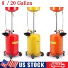 8/20 Gallon Air Operate Waste Oil Drain Tank Portable Oil Drain Fluid Drainer US