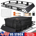 200LBS 64" Extension SUV Roof Rack Top Basket Car Top Luggage Carrier Adjustable