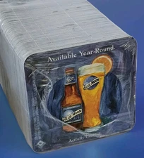 Blue Moon Harvest Moon Pumpkin Ale Sealed Sleeve 100 Beer Coasters 4" x 4"