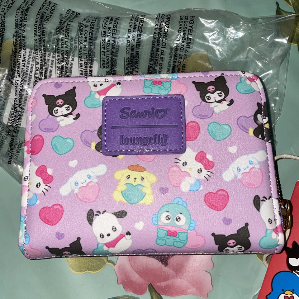 Loungefly Sanrio Hello Kitty And Friends Hearts Mini Zipper Wallet - Image 2 of 4