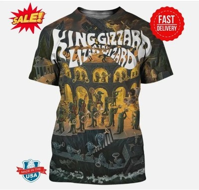 King Gizzard And The Lizard Wizard Phantom Island 3D T Shirt Full Size S-5XL