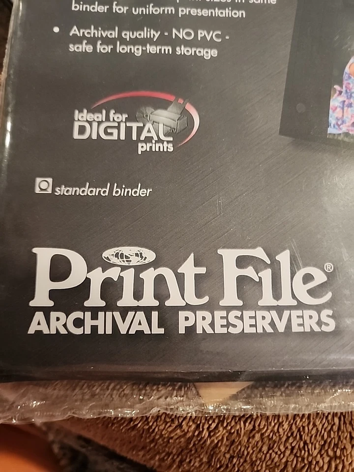 PRINT FILE ARCHIVAL PRESERVERS 25 PAGES OF 57-4S IN BLACK BACKGROUND NEW SEALED - Image 4 of 4
