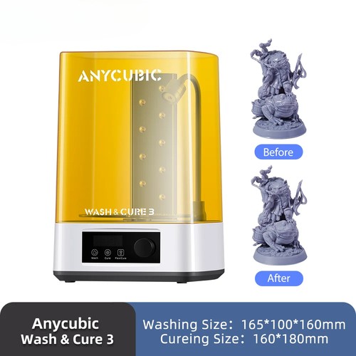 Wash&Cure 3/Wash&Cure 3 Plus for 3D Printer Washing Model and Curing Model 2in1
