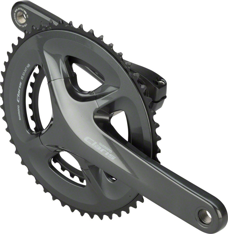 Shimano Claris FC-R2000 Crankset - 175mm, 8-Speed, 50/34t, 110 BCD, Hollowtech I