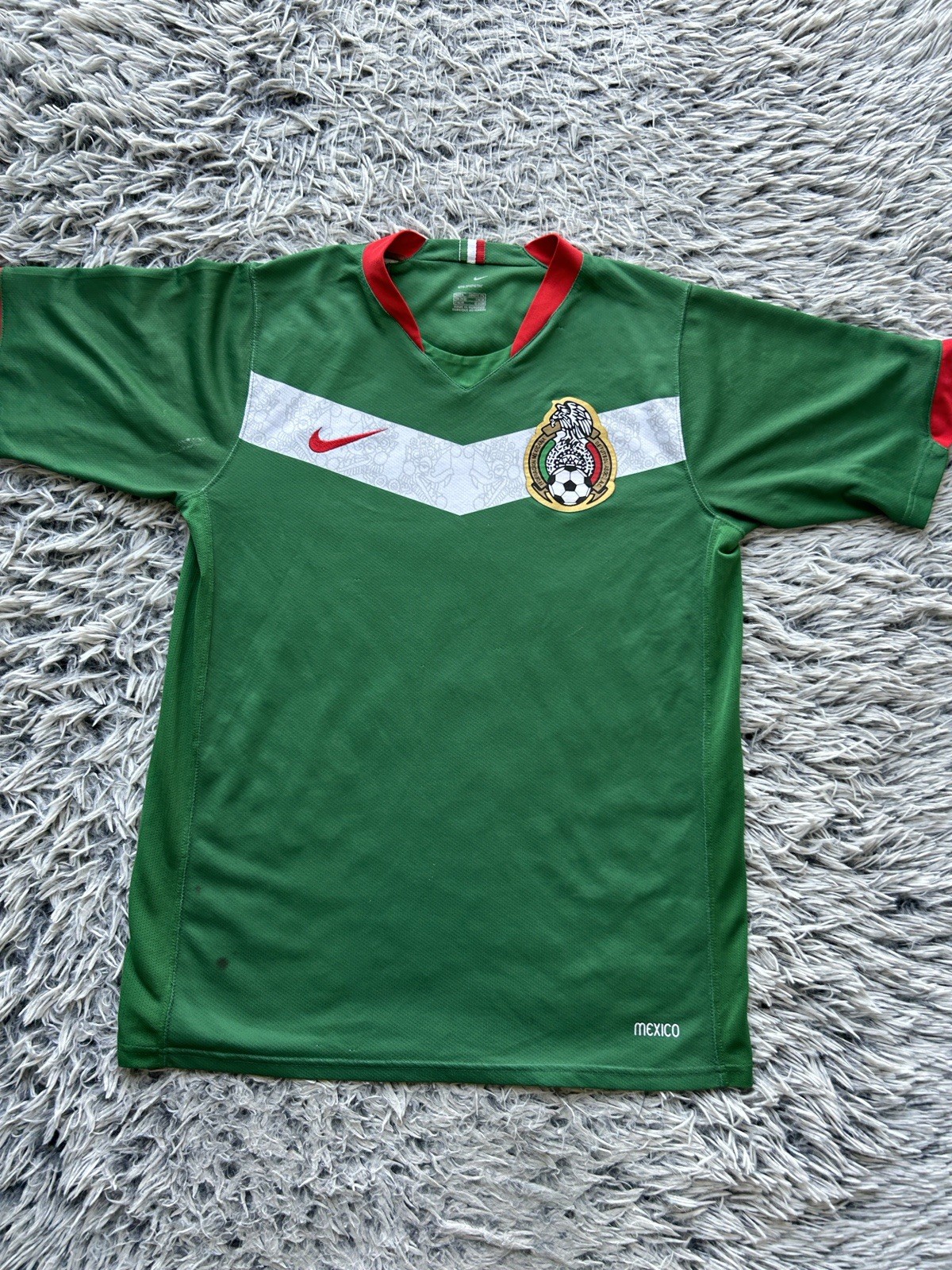 Mexico National Team Jersey Mens Small Green Soccer Nike Sphere Dry 2006