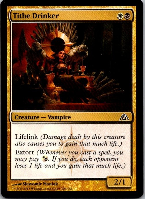 Tithe Drinker 109 Common Dragon's Maze Magic: The Gathering Near Mint