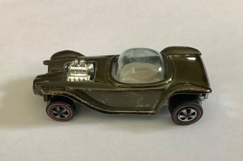 Vintage Hot Wheels Redline Beatnik Bandit Ed Roth Revell diecast Olive 1968