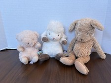 Bunnies by The Bay Plush Lot of 3 Ole Pup, Lamb And Mouse