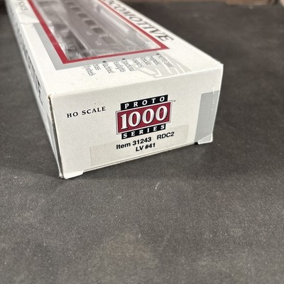 31243 RDC2 LV #41 PROTO 1000 HO SCALE BUDD RDC LOCOMOTIVE NEW OPEN BOX LEHIGH