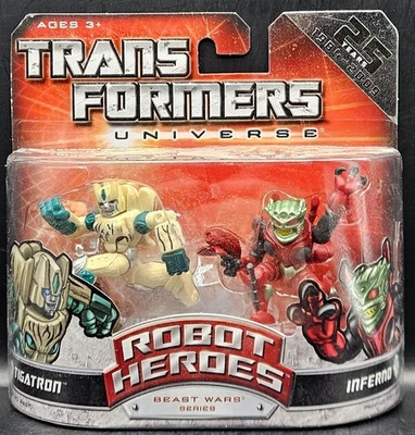 Transformers Robot Heroes Universe 2.0 Beast Wars Tigatron vs. Inferno - Bild 1 von 4