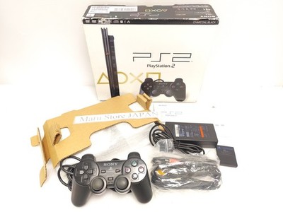 ''Region Free'' SONY Playstation2 PS2 Slim Console SCPH-77000 Charcoal Black w/box
