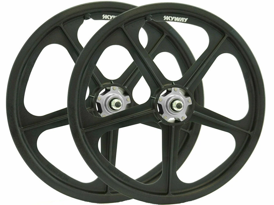 SKYWAY 20' Tuff II Rivet Wheel Black (PAIRS)