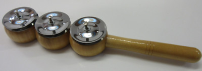 Holz Jingle Stick mit 3 Paar Schellen