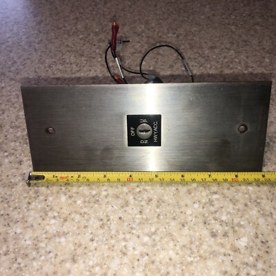Vintage Elevator Hoistway Access Switch And Plate 