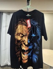 Marvel Mad Engine Wolverine Shirt Vintage Big Face Print 2009 NWT Deadstock