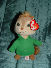 ALVIN AND THE CHIPMUNK SMALL THEODORE 6" CHIPMUNK PLUSH BEANIE SOFT TOY 2012 TAG