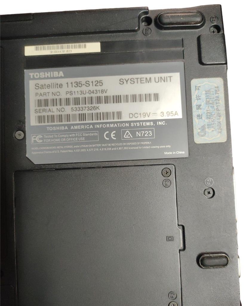 VintageToshiba Satellite 1135-S125 15