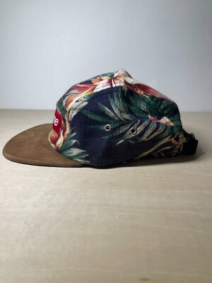 Supreme Camp Cap Floral Suede 5 Panel Navy Multicolor Spring Supreme Camp Cap Floral Suede 5 Panel Navy Multicolor Spring