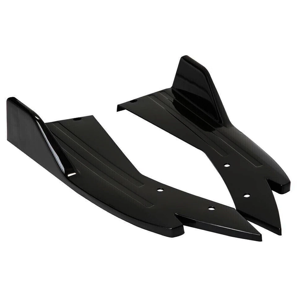 Rear Bumper Diffuser Splitter Spats Canards for Acura TL 2004-2008 Glossy Black Foto 4 de 4