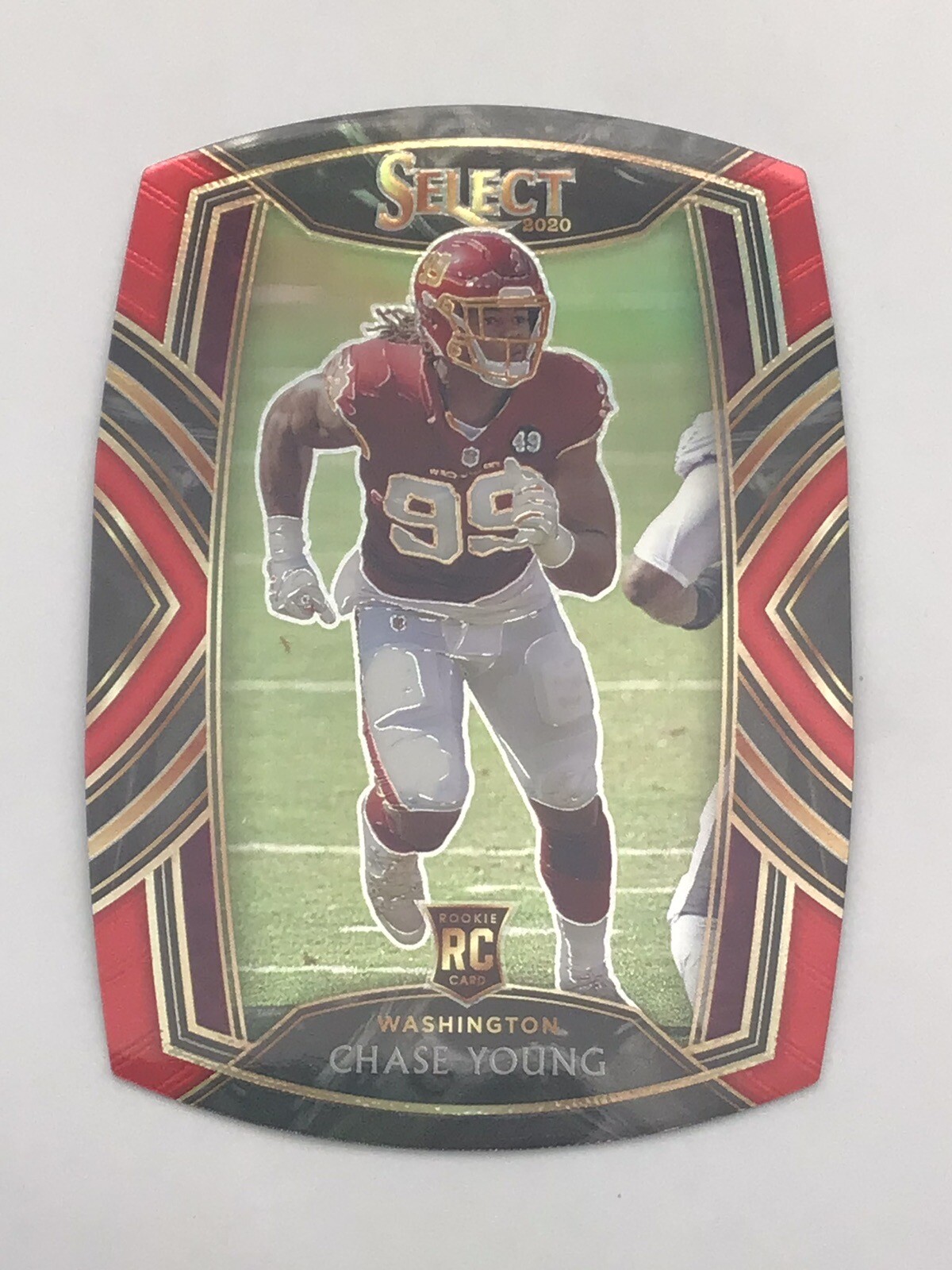 2020 Select Chase Young Rookie Red Prizm Die-Cut #264 San Francisco 49ers