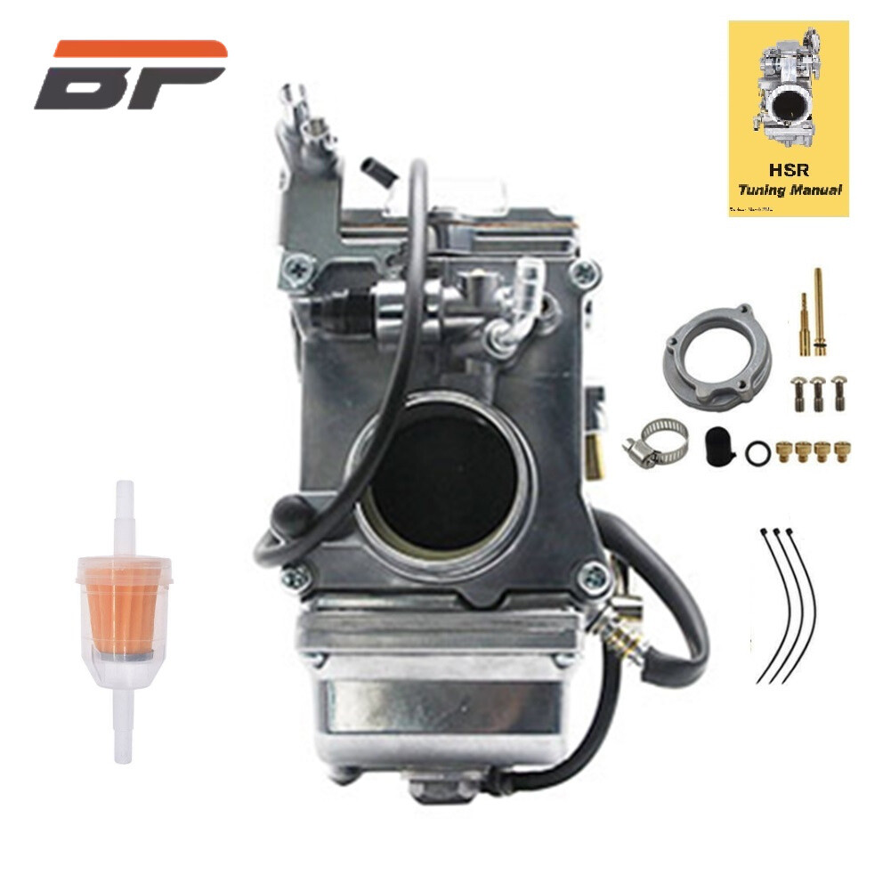 Polish Carburetor for Mikuni 42mm Harley HSR42 Evo Evolution Twin Cam TM42 New