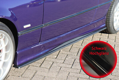 Seitenschweller Sideskirts aus ABS für BMW 3er E36 mit M-Paket + M3 Schwarzglanz