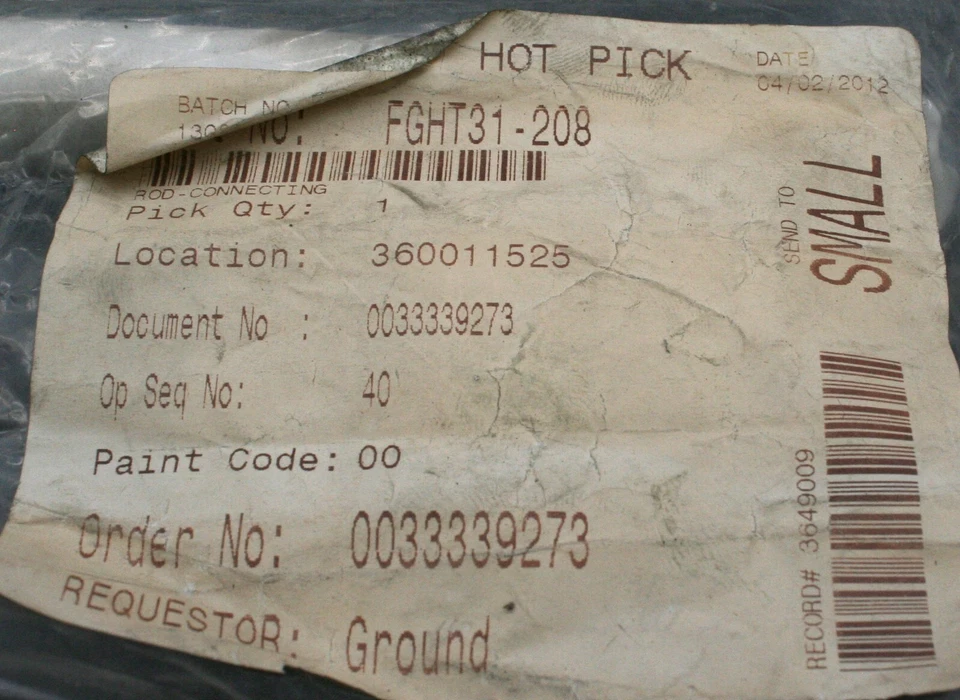 Una (1) recortadora GOSS HT FG.HT31-208 varilla de conexión cosechadora piezas NUEVO Foto 2 de 4