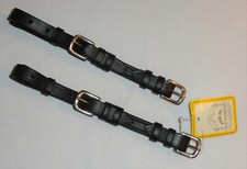 Pair Ideal Equestrian Leather Carriage Driving Shetland Size Open Cheek Straps