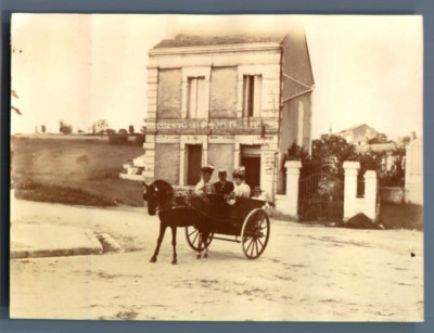 Tirage Citrate Vintage 'En Excursion' - Format 8x11 Cm - Circa 1900 - Original