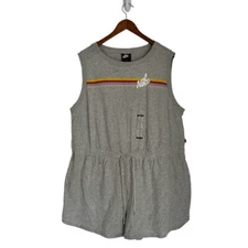 Nike Heather Gray Sleeveless Romper Size 1X NEW