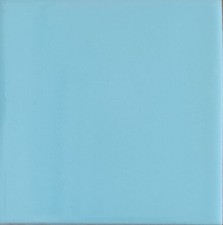 S 024 Mexican Tile sample Ceramic Handmade 4x4 inch, LIGHT TURQUOISE