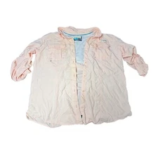 Magellan Fishing Shirt Moisture Wicking Roll-Up Sleeve Relaxed Fit L