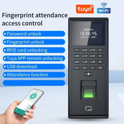 Tuya Smart Fingerprint Biometric Time Attendance System 1000 Users WiFi Access