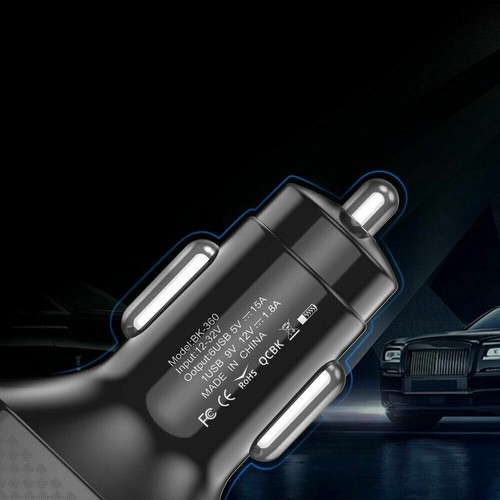 Quick Charder QC3.0 LED Car Charger Cigarette Lighter Super Fast Charger Adapter - Photo 9 sur 14