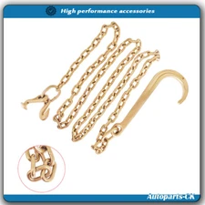 Tow Chain 15 J Hook 5/16 X 10 FT Grade 70 for Mini J Hook Recovery Wrecker Axle