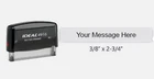 Single Line Narrow Stamp for Signatures and Checks Custom Self Ink - 4916