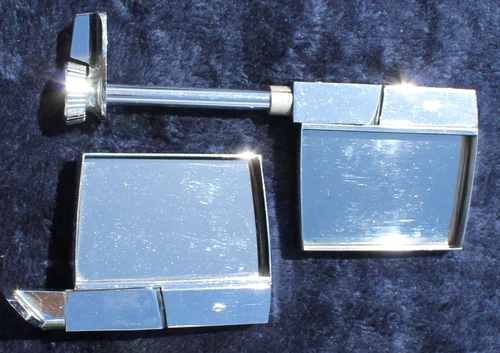 1965 1966 1967 MERCURY / FORD OEM Accessary  Chrome Square REMOTE MIRROR SET