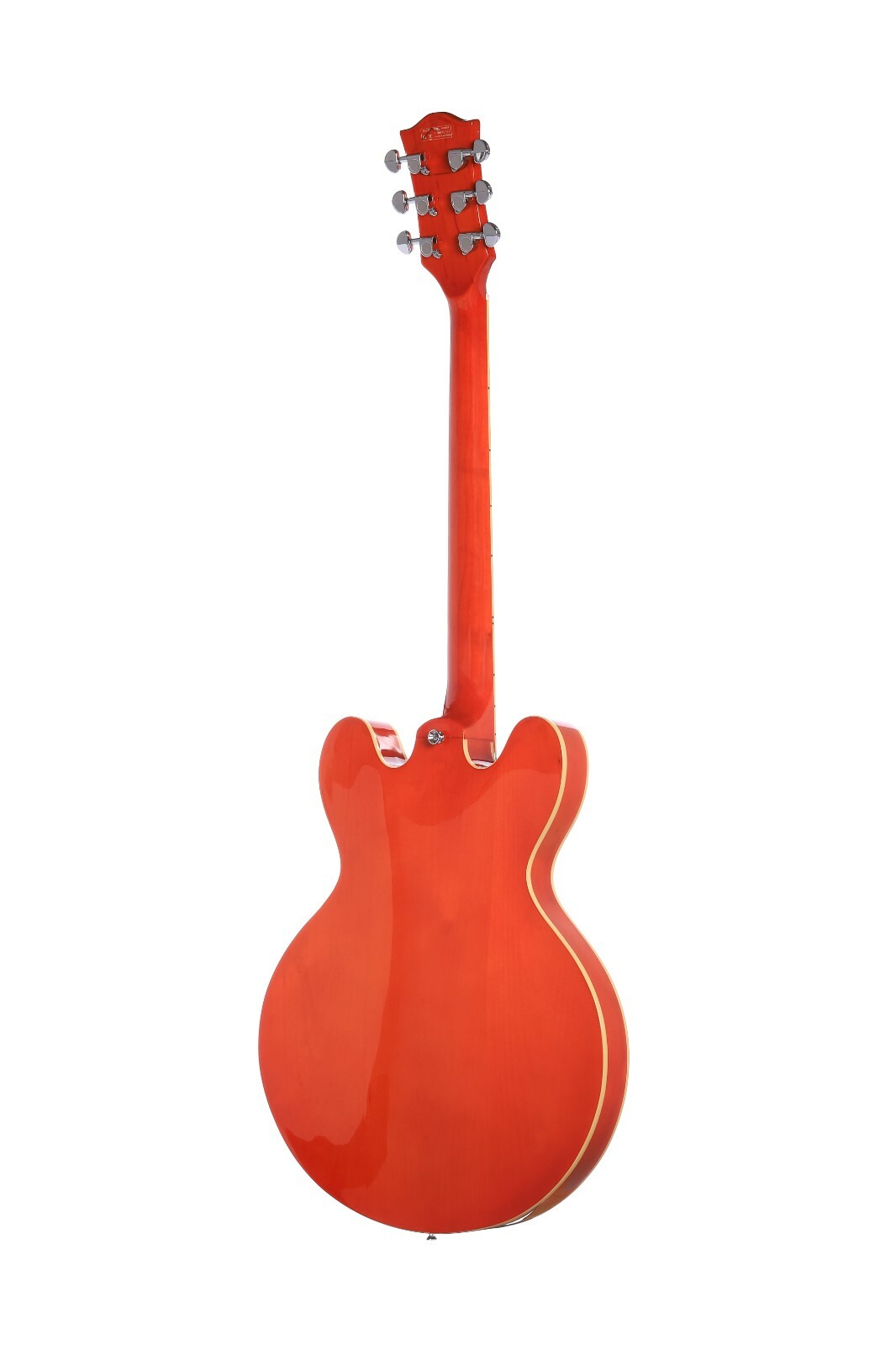 IYV IESB300 Trans Orange, Solid topsemi hollow Body Electric Guitar