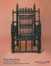 OAK COUNTRY FURNITURE TREEN METALWORK FOLK WORKS of ART AUCTION CATALOGUE