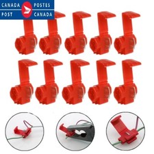 10x Red Electrical Cable Connectors Fast Quick Splice Lock Wire Terminals Crimp
