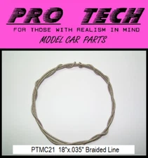 PTMC 21 18"X.035 Scale Braided Line Search LBR Model Parts PRO TECH