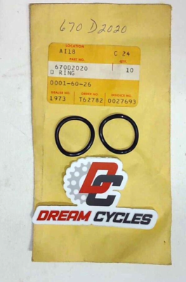 NOS GENUINE KAWASAKI NINJA VULCAN ZX VN ZG O-RING 20MM QTY2