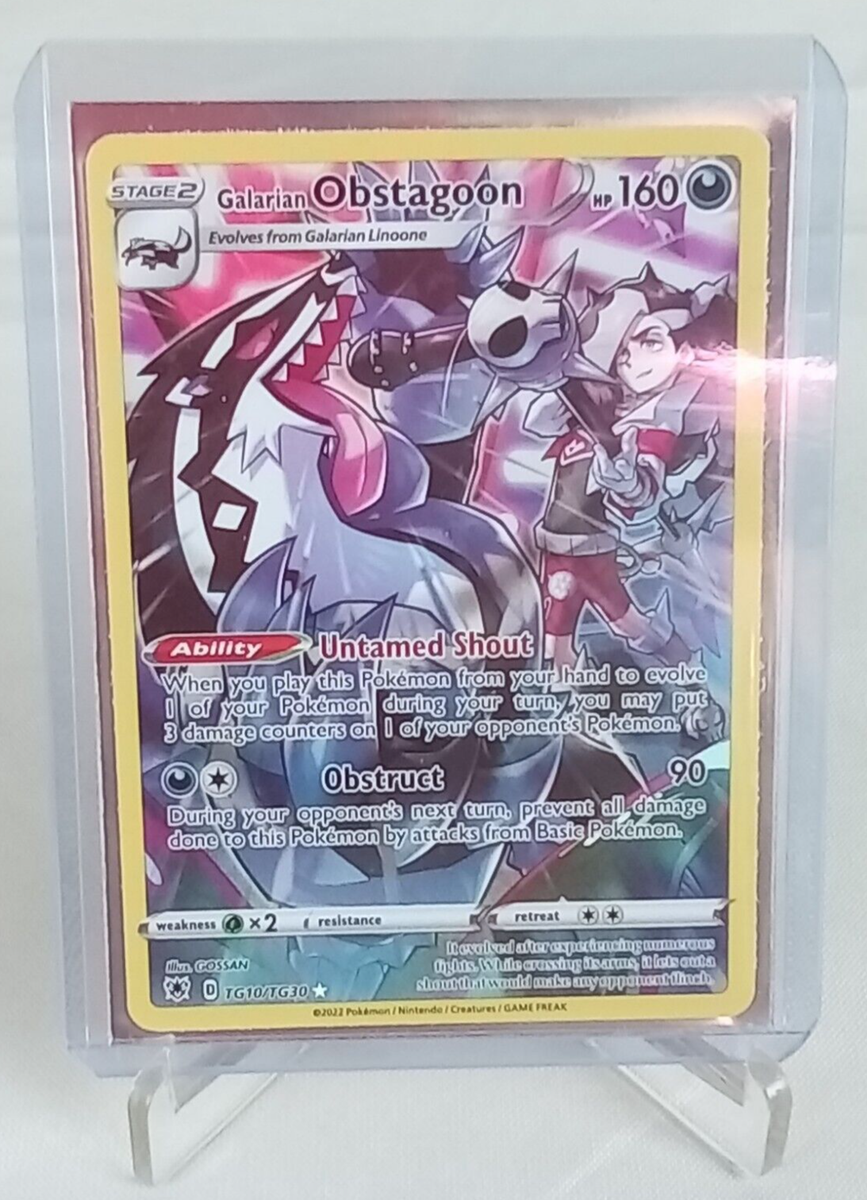 Galarian Obstagoon Hp 160 Holo #TG10 Pokmon Card 2022 Galarian Obstagoon Hp 160 Holo #TG10 Pokmon Card 2022