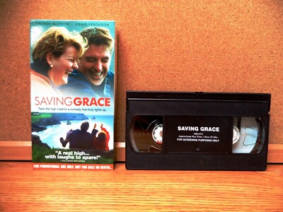 SAVING GRACE (VHS 2000) FULL LENGTH SCREENER, Brenda Blethyn, Craig Ferguson