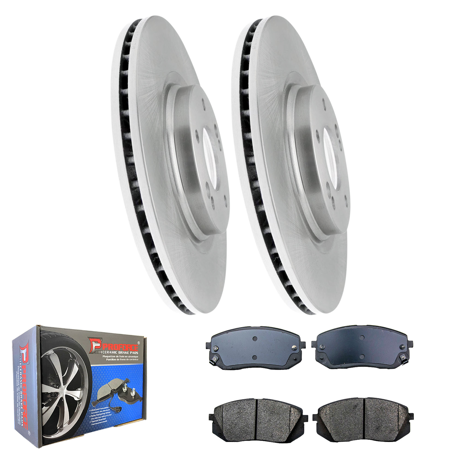 Stirling Front Rotor and Pads Kit For Hyundai Sonata 2017 eBay