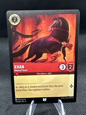 KHAN Beloved Steed Disney Lorcana TCG Ursula's Return #110/204 Non Foil NM