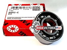 FAG 6002 C3 Deep Groove Ball Bearing, Open Type, No Seals 15x32x9 mm