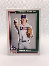 2022 Panini USA Stars & Stripes Jackson Fristoe #9 Collegiate National Team￼ RC